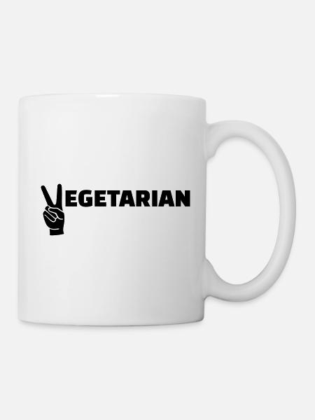 Vegetarier - Tasse - Weiß