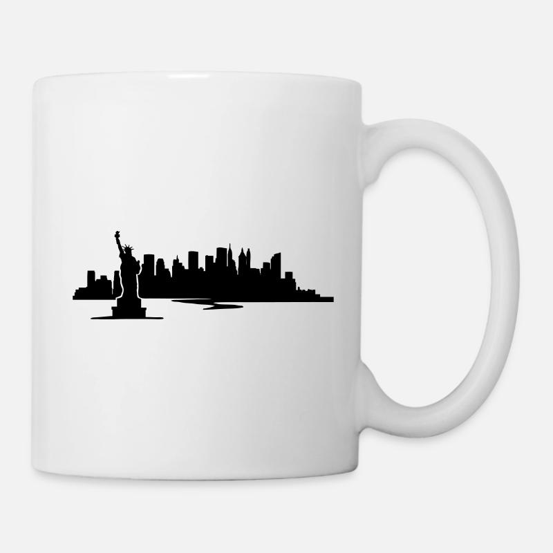 New York Skyline - United States - Mug blanc - blanc