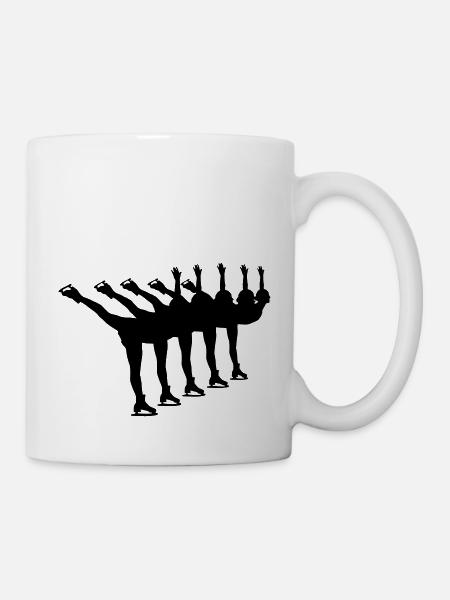 Synchroneiskunstlauf - Tasse - Weiß