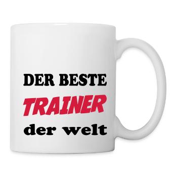 Der beste trainer der welt - Tasse - Weiß - Rechts