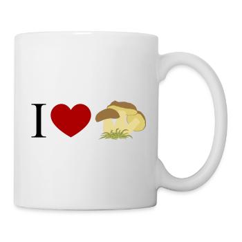 I love Steinpilze 2 - Tasse - Weiß - Rechts