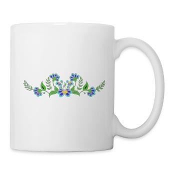 flower blue - Mug - white - Right