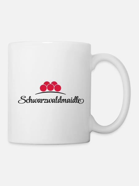Schwarzwaldmaidle - Tasse - Weiß