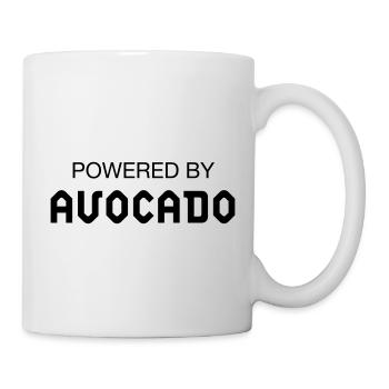 Powered By Avocado - Mug blanc - blanc - Droite