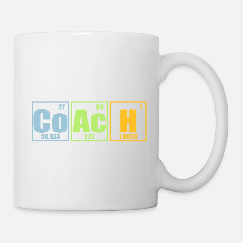 Éléments de chimie CoAcH - Mug blanc - blanc