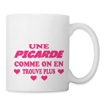 Une picarde comme on en trouve plus - Mug blanc - blanc - Droite