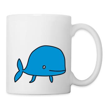 Whale / Wal / Baleine /Baby / Bébé / Birth [S] - Mug - white - Right