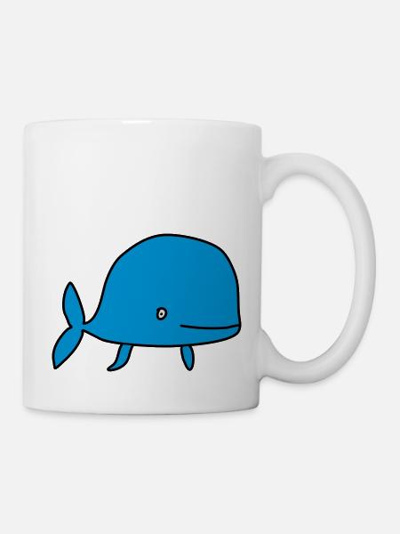 Wal Fisch Bauer Landwirt tier Kind Baby - Tasse - Weiß