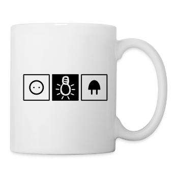 Elektriker Elektrotechnik - Tasse - Weiß - Rechts