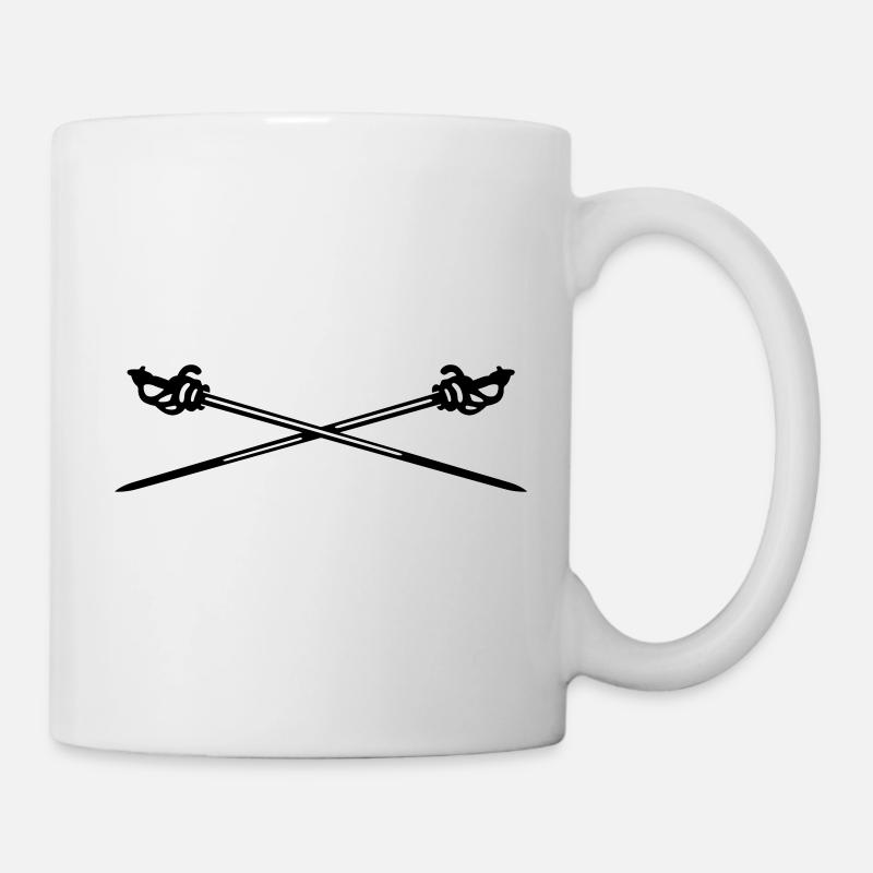 Fechten - Tasse - Weiß