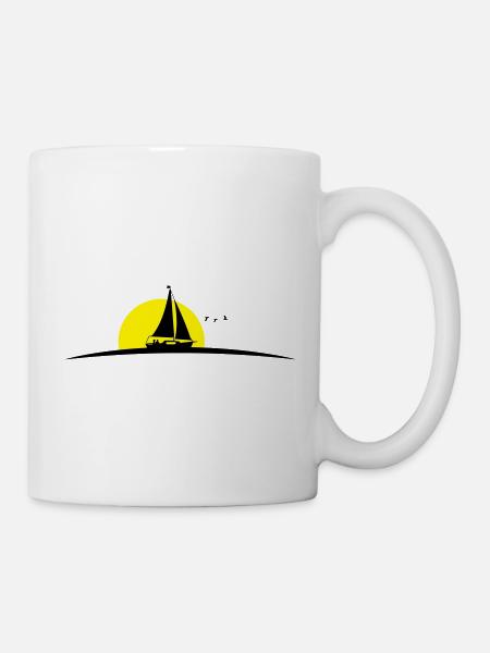 Segelboot - Tasse - Weiß