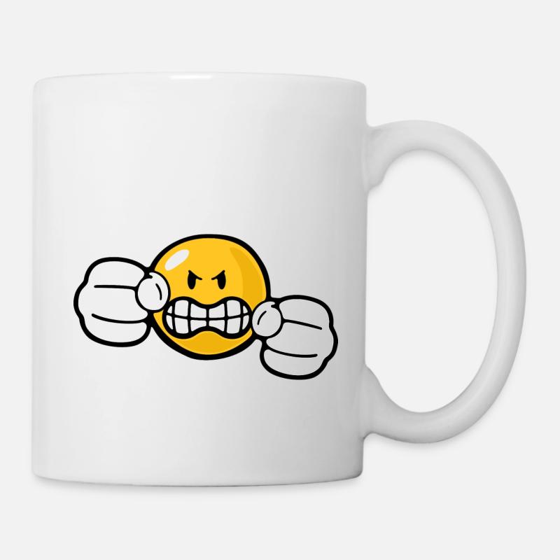 Smiley Anger Fury - Mug blanc - blanc