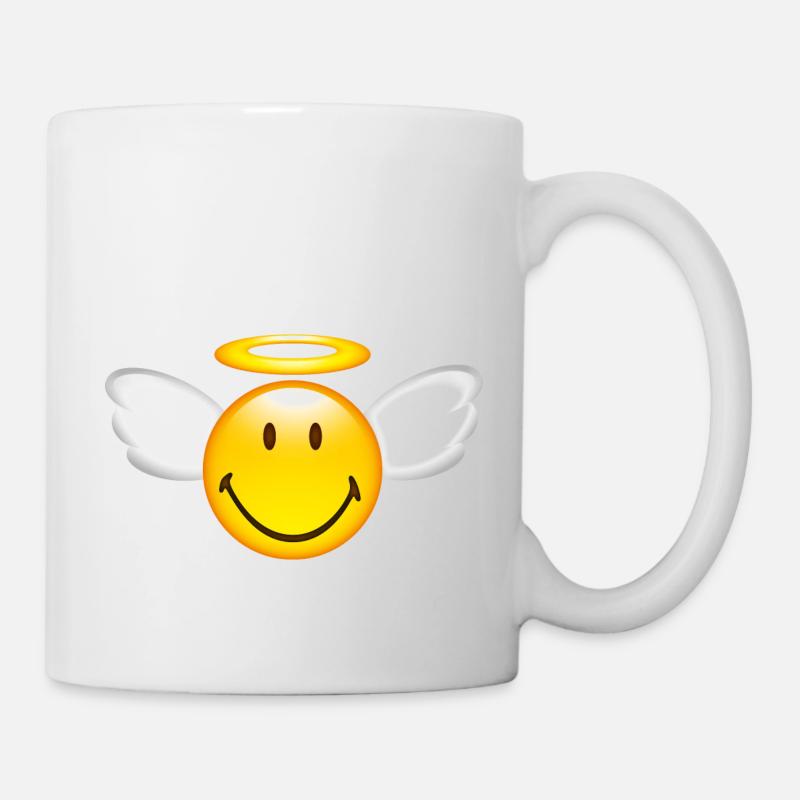 Smiley Glossy Angel - Mug blanc - blanc