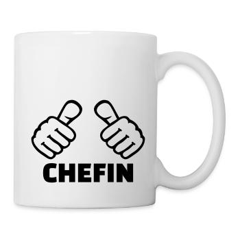 Chefin - Tasse - Weiß - Rechts