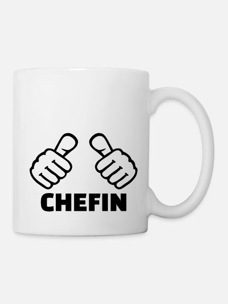 Chefin - Tasse - Weiß