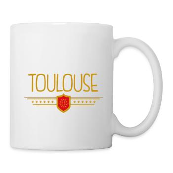 Midi Pyrénées Toulouse écusson - Mug blanc - blanc - Droite
