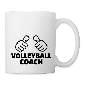 Volleyball coach - Mug - white - Right