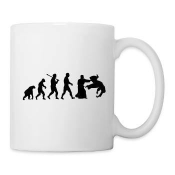 Evolution: Aïkido - Tasse - Weiß - Rechts