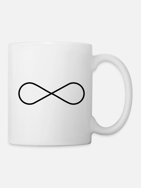 Symbole infini - Infinité - Mug blanc - blanc