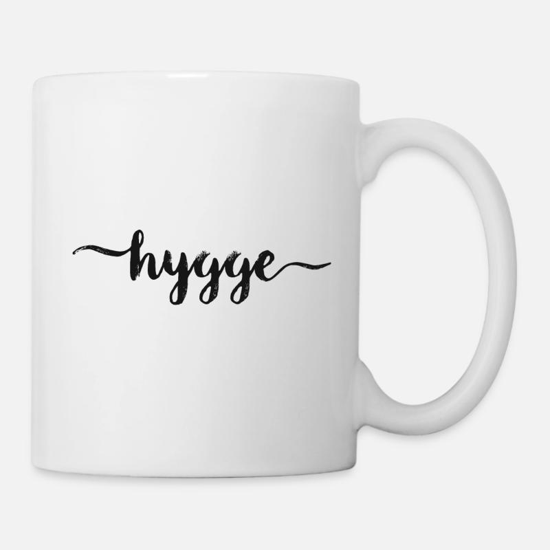 Idée de cadeau d'écriture hygge danois hyggelig - Mug blanc - blanc