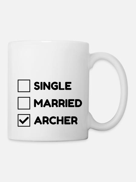 Bogenschießen Bogenschütze Sport Sportler Spieler - Tasse - Weiß