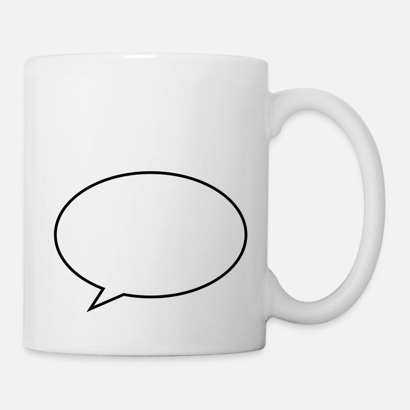 sprechblase - Tasse - Weiß
