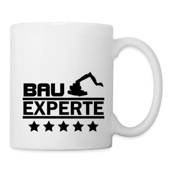 bau experte - Tasse - Weiß - Rechts