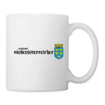 Original Niederösterreicher Geschenk Wappen Shirt - Tasse - Weiß - Rechts