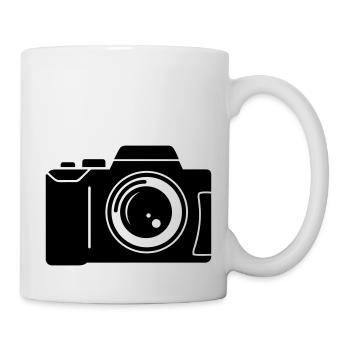 Kamera (Fotoapparat) - Tasse - Weiß - Rechts
