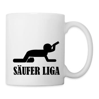 saeufer_liga - Tasse - Weiß - Rechts
