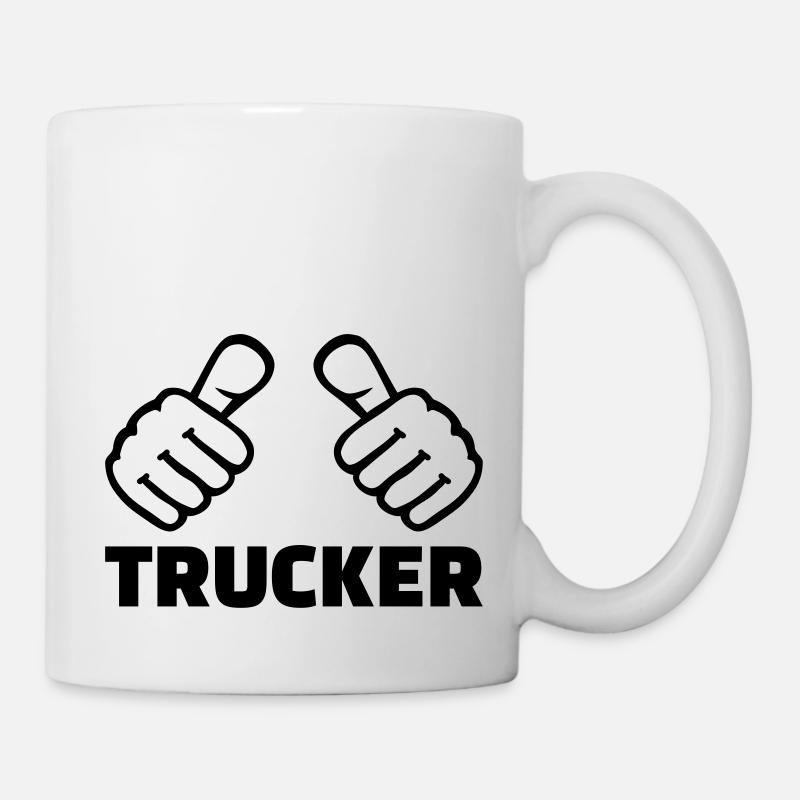 Trucker - Mug blanc - blanc