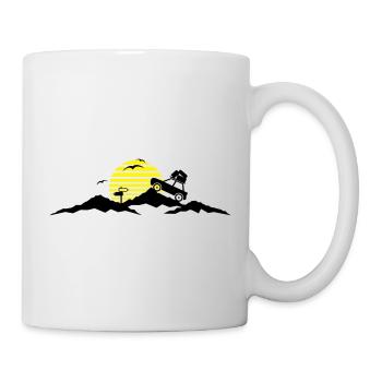 Reise - Berge Auto - Tasse - Weiß - Rechts