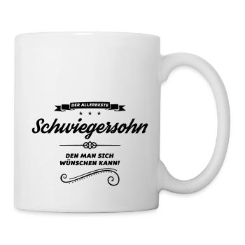 schwiegersohn allerbeste - Tasse - Weiß - Rechts