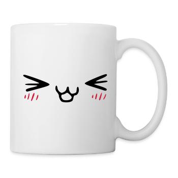 kawaii_face_4 - Tasse - Weiß - Rechts