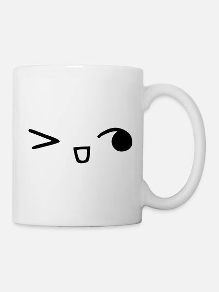 kawaii_face_8 - Tasse - Weiß