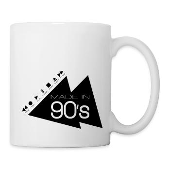Fabriqué dans les années 90 _Noir_ - Mug blanc - blanc - Droite