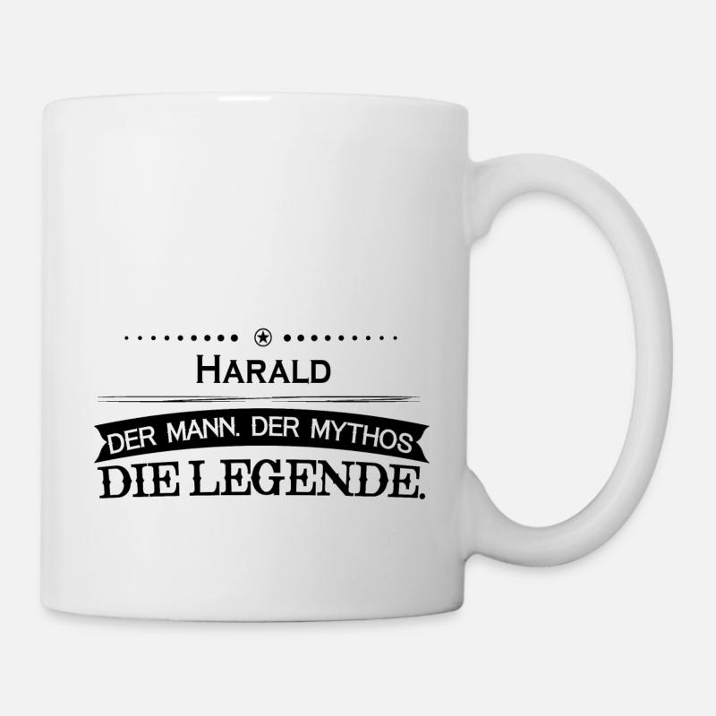 Mythos Legende Vorname Harald - Tasse - Weiß