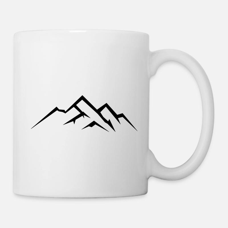 berge - Tasse - Weiß