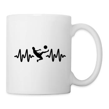 foot - Mug blanc - blanc - Droite