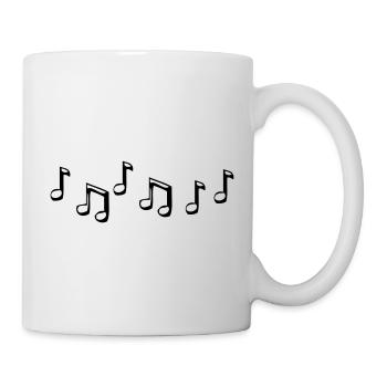 musiknoten - Tasse - Weiß - Rechts