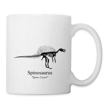 Spinosaurus schwarz - Tasse - Weiß - Rechts