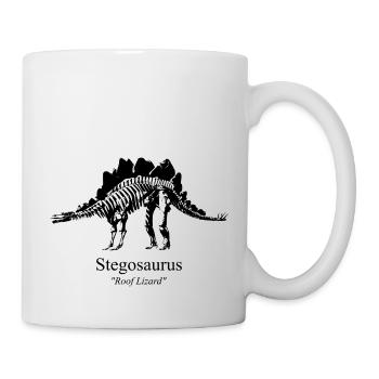 Stegosaurus black - Mug - white - Right