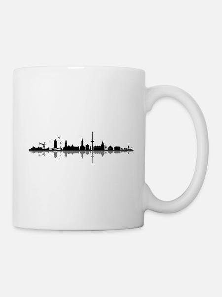 Skyline - Küste Cuxhaven - Tasse - Weiß
