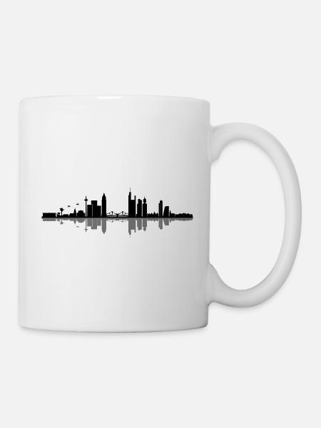 FRANKFURT am Main Deutschland Skyline Stadt - Tasse - Weiß
