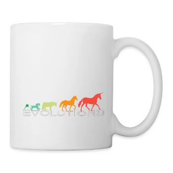 colored Evolution 2.0 unicorn shirt. - Mug - white - Right