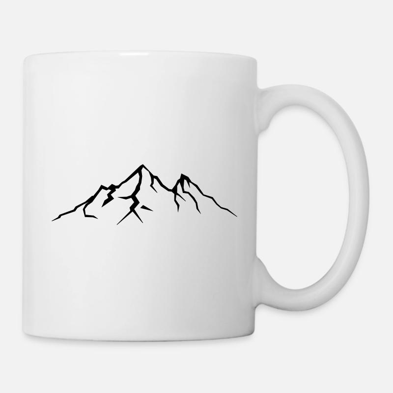 berge - Tasse - Weiß