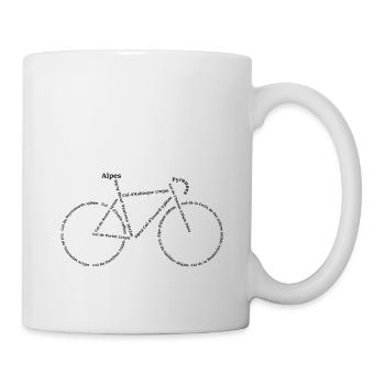Anstiege Frankreich - Tasse - Weiß - Rechts