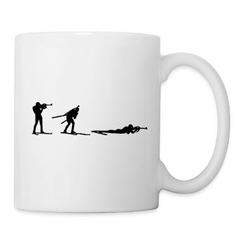 Idée cadeau Evolution Triathlon BIathlon - Mug blanc - blanc - Droite