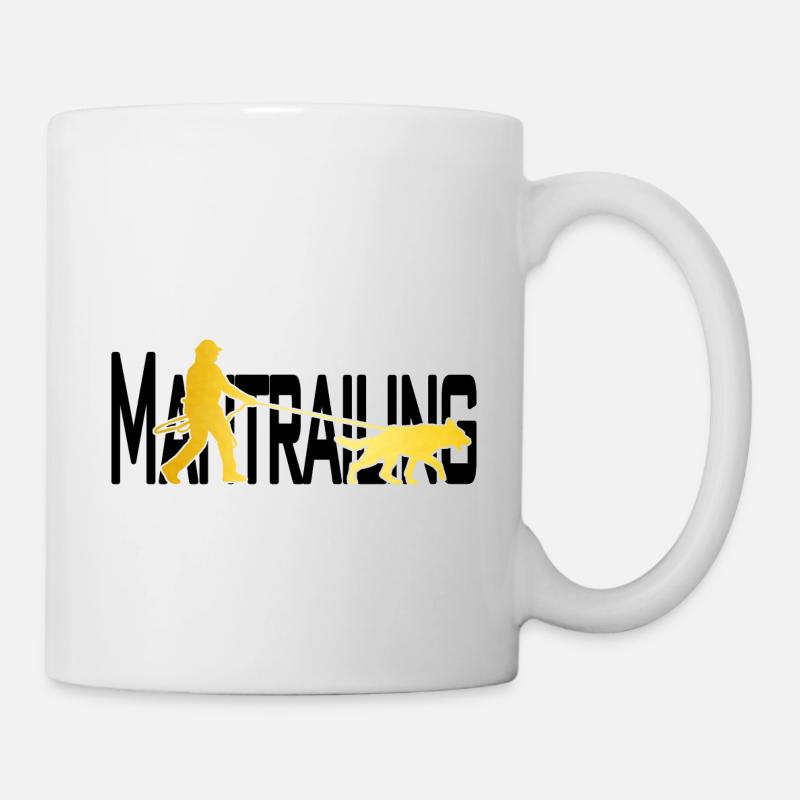 Mantrailing Gold/schwarz - Tasse - Weiß
