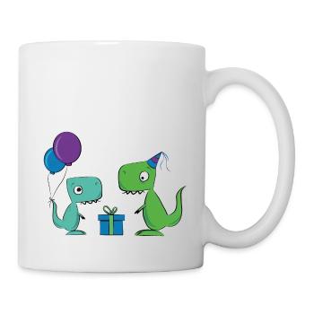 Dino Saurier Party TRex Tyrannosaurus - Mug - white - Right